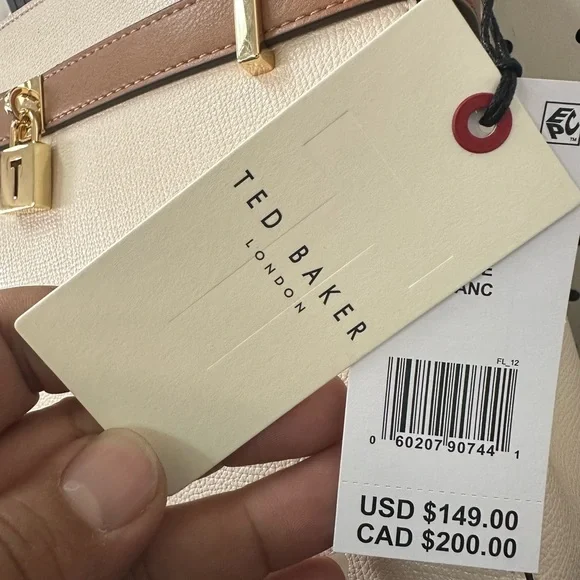 NWT Ted baker Olivia , White Satchel ! - Picture 11 of 12